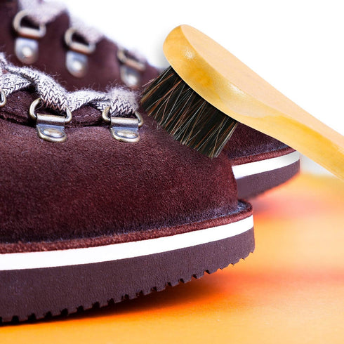 Jovitec 3 Pieces Shoe Polish Brush Saddle Soap Horsehair Applicator Brush Shoe Shine Clean Dauber Brush for Leather Boot Bag Cleaning...