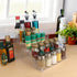 Spice Rack,No Tool Needed & No Pungent Acrylic Glue Self-derived Snap On Assembly Spice Shelf Pantry Kitchen Cabinet Organizer 10 in for Jars,Baki...