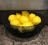 Cq acrylic Fruit Basket For Kitchen Counter,Fruit Basket With Banana Hanger For Kitchen Countertop,Fruit and Vegetable Storage Holder,Silver Metal...