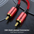 MOSWAG RCA Stereo Cable,2RCA Male to 2RCA Male Stereo Auxiliary Audio Cable Subwoofer Cable 3.28ft/1M, 24K Gold Plated Nylon Braided for Home Thea...