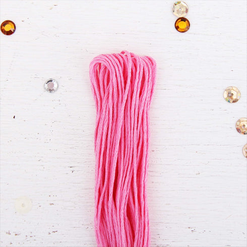 12 Skeins ThreadArt Premium Egyptian Long Fiber Cotton Embroidery Floss | Pink | 6 Strand Divisible Thread 8.75yds Each For Hand Embroidery, Frien...