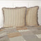 VHC Brands Farmhouse Bedding-Sawyer Mill Tan Fabric Euro Sham, 26x26, Dark Creme White...