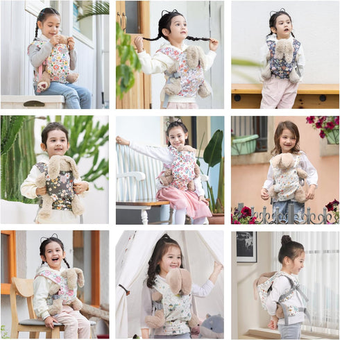 GAGAKU Toy Baby Carrier Stuffed Animal Carrier American Girl My Life Doll Accessories - Grey Marigold...