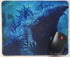Blue Heat Ray Dinosaurs T-rex Computer Mouse Pad Cool 12x10 Inches Table Mat for Gaming Office for Godzilla...