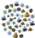 Buttons Galore Christmas Lights Super Value Pack Craft Buttons, Yellow 50 Pack...