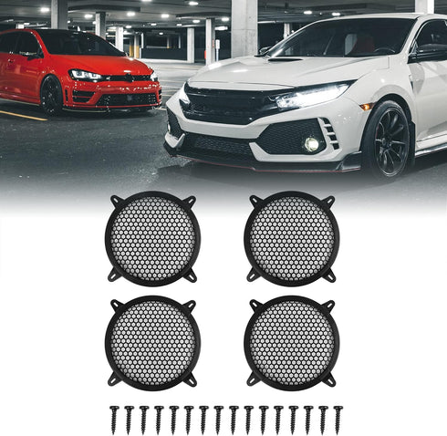 X AUTOHAUX 4pcs Grill Cover 8 Inch Mesh Protector Car Speaker Cover Woofer Subwoofer Grill...