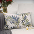 YOUR SMILE Chenille Embroidery Cotton Linen Throw Lumbar Pillow Case Cushion Cover Home Office Decorative Rectangle 12 X 20 Inches (Green Leaves)...