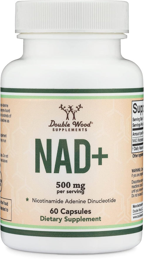 NAD Supplement (500mg of 95% Pure NAD+ Per Serving, 30 Day Supply) NAD Booster Similar to Nicotinamide Riboside (Third Party Tested, Vegan Safe, N...