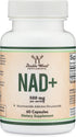 NAD Supplement (500mg of 95% Pure NAD+ Per Serving, 30 Day Supply) NAD Booster Similar to Nicotinamide Riboside (Third Party Tested, Vegan Safe, N...