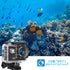 Action Camera FHD 1080P 12MP, 98FT/30M Underwater Waterproof Camera with 2 Batteries, Wide Angle Sports Camera with Accessories Kit Suitable for H...