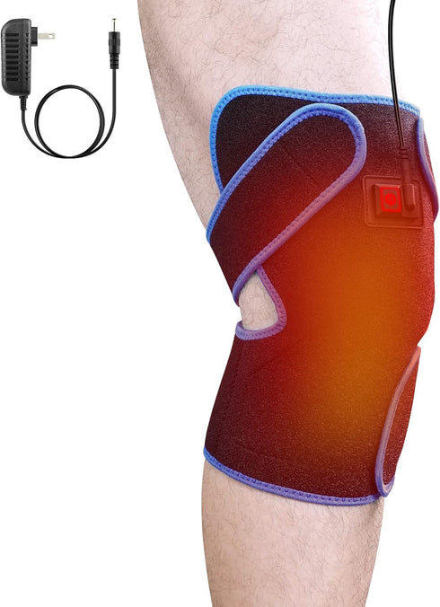 Knee Heating Pad, Heated Knee Brace Wrap, Heat Pad for Knee Pain Relief, Knee Fatigue, Arthritis, 3 Temperature Levels Gifts for Women Men...