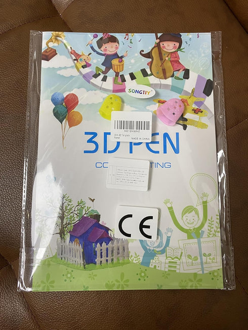 3D Printing Drawing Book, Reusable Colorful 40 Patterns Thick Paper Template with a Clear Plate, Painting Graffiti Template for 3D Pen Kids DIY Gi...
