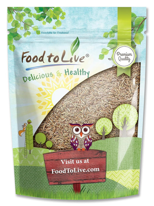 Food to Live - Caraway Seeds, 7.2 Ounces – Whole Raw Dried Caraway Seeds, Kosher and Vegan, Bulk Savory Spice. Rich in Dietary Fiber and Minerals....