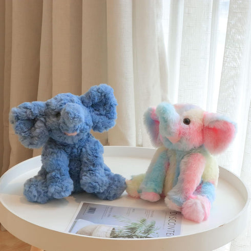 Hopearl Adorable Plush Calf Elephant Toy Floppy Elephish Ultra Soft Stuffed Animal for Boys Girls Kids Toddlers, Blue, 9''...