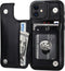 ONETOP Compatible with iPhone 12 Mini Wallet Case with Card Holder, PU Leather Kickstand Card Slots Case, Double Magnetic Clasp and Durable Shockp...