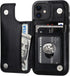 ONETOP Compatible with iPhone 12 Mini Wallet Case with Card Holder, PU Leather Kickstand Card Slots Case, Double Magnetic Clasp and Durable Shockp...