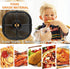 Air Fryer Grill Pan for COSORI 5QT Air Fryers, 9.09IN Upgraded Square Crisper Plate Tray, Air Fryer Replacement Parts Accessories Rack with Rubber...