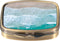 Dynippy Pill Case Pill Box with Mirror Retro Pocket 2 Compartment Medicine Case Vitamin Pill Organizer for Pocket Purse and Travel (A-Sandy Beach)...