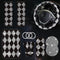 11 Pcs Bling Car Accessories Set for Women,Bling Steering Wheel Cover Universal Fit 15 Inch,Rhinestone Center Console Cover,Sparkling Seat Belt Sh...