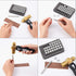 PH PandaHall 32 pcs Stainless Steel Leathercraft Metal Insect Theme Stamps Punch Set Tool with 1 pc Handle for Leather Craft Belt Bag Craft DIY Je...