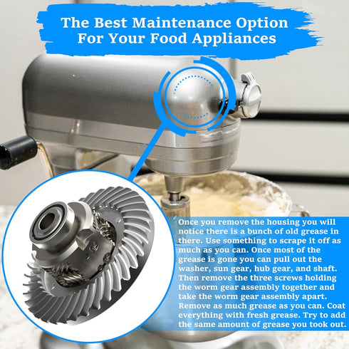 Horex Food Grade Grease 50g Kitchen Stand Mixer Machines Anti-Seize Mixer Gear Bearing Attachments for Home Household Coffee Cooking Machine...