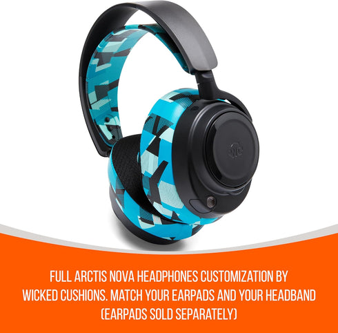 WC HeadbandZ Arctis Nova - Upgraded Silicone Headband for Arctis Nova Headsets by Wicked Cushions - Enhanced Flexibility, Comfort, and Style with ...