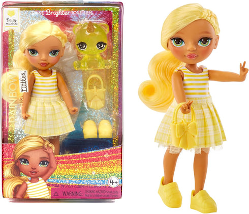 Rainbow High Littles – Daisy Madison, Yellow 5.5" Posable Small Doll with Purse, Magical Pet Bear, Girls Toy Gift, Kids Ages 4-12 Years...