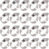 Hose Clamp Set-20Pcs Stainless Steel Hose Clamps,Adjustable Worm Gear Pipe Hose Clamp Assortment Kit,Heavy Duty Fuel Line Hose Clamp for Plumbing,...