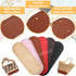 6 Pcs PU Leather Bag Bottom Shaper with Holes for DIY Bag Crochet, Atarvana Oval Bag Bottom Shaper Pads 12x4 Inch for DIY Purse Shoulder Bag Handb...