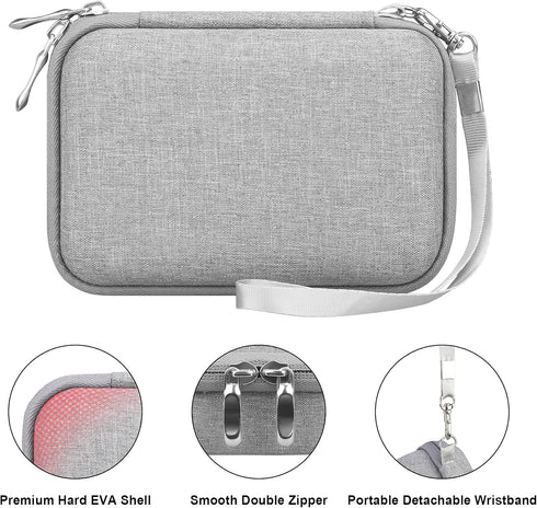 Canboc Hard Carrying Case for NIIMBOT D11 Portable Bluetooth Handheld Label Printer, Mesh Bag fits NiiMbot D11 Label Tape and USB Cable or Other A...