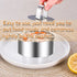 Cake Rings Mold Stainless Steel Round Ring Molds, 4 Inch Food Rings Dessert Mousse Molds Cooking Rings with Pushers for Pastry Baking (6 Rings and...