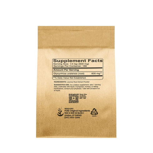 Pure Original Ingredients Licorice Extract (4oz) Non-GMO, Mulethi Powder...