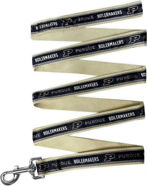 NCAA PET Leash, Small, Purdue Boilermakers, Dog Leash, Shiny & Colorful Leash for Dogs & Cats Licensed by The NCAA, New Version...
