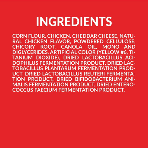 Plus - Puffed Dog Treats with Prebiotics and Probiotics - Chicken & Cheddar Cheese (16oz) - Made in USA...