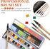 Professional Watercolor Paint Brushes, Round Squirrel Hair Paint Brush Set for Art Painting, Gouache, Fine Detailing, Acrylic, Gouache, Oil (4 Bru...