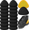 8 Pair Leather Heel Pads, Heel Grips Liner Cushions for Heel Pain Relief, Inserts for Women/Men Loose Shoes Improved Shoe Fit and Comfort (Black)...