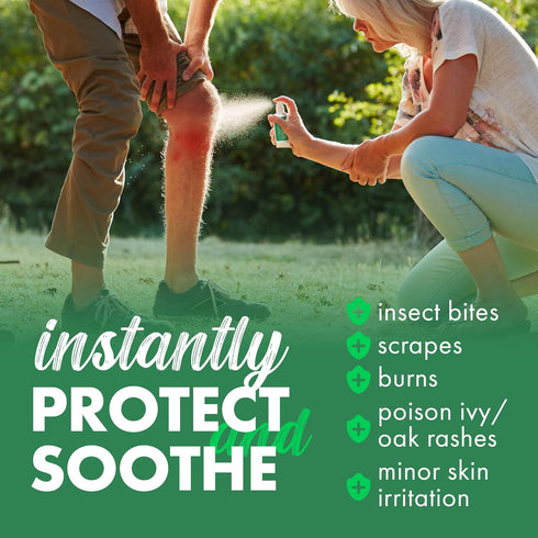 Wild Relief Anti Itch Spray and Mosquito Bite Itch Relief, Plant-Based Bug Bite Relief and Burn Spray, for Minor Burns, Cuts & Rashes, with AloeVe...