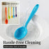 5PCS Silicone Serving Spoons Set, Vituer Heat Resistant Kitchen Spoons for Cooking, Mixing, Stirring and Serving, Dishwasher Safe (5 Pack, Multico...