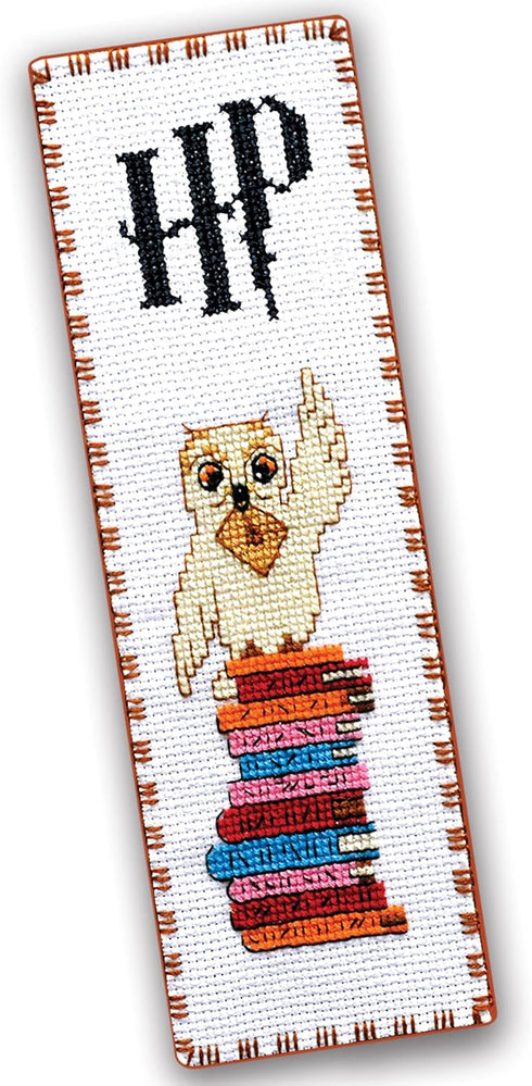 Embroidery Kit with Pattern 'Hedwig The Owl' - Counted Cross Stitch Bookmark...