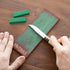 Knife Stropping Compound with Case - (2-Pack, Total 5 Oz) Get Razor-Sharp Edges with Knife Polishing Compound, Green Buffing Compound Bars are Eas...
