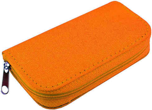 Memory Card Case - Carrying Case Suitable for Micro SD, Mini SD and 4X CF, Card Holder Bag Wallet for Media Storage Organization (Orange)...