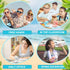 Hortsun 3Pack Necklace Fan Portable Neck Hanging Fan Mini Fan Handheld Fan for Cooling Small Personal Hands Free Fan USB Rechargeable Battery 3 Sp...
