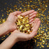 Hestya 60g Star Confetti Glitter Table Confetti Metallic Foil Stars for Party Wedding Festival Decorations(Glitter Gold Set,10mm and 6mm)...