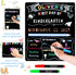 GOTIDEAL First & Last Day of School Board, 10 x 12 Inch Double Sided Back to School Sign for Kids Boys Girls with 5 Chalk Markers, 1st Day of Kind...