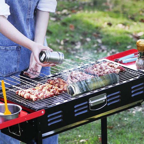 Smoke Tube for Pellets, YiiMO 12'' Pellet Smoker Up to 6Hrs of Cold Hot Smoking, Brush n Meat Sticks, Portable Hexagon Fits All Electric Gas Charc...