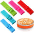 Patelai 6 Pieces Cake Pan Dampen Strips Bake Even Strips Colorful Cake Pan Baking Strips Absorbent Thick Baking Tray Protection Strap for Clean Ba...