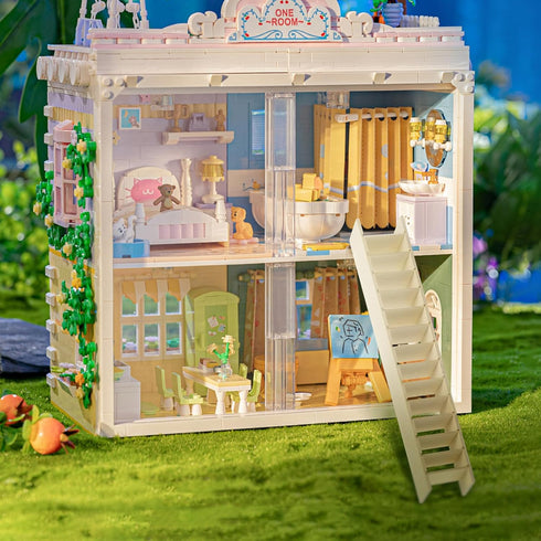 Abaodam Retro Decor ladders Doll House Miniature House Ladder Doll Ladder Tiny Furniture Miniature Decoration Mini House Ladder Small Furniture Wo...