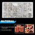 420pcs Non-Insulated Ring Terminals & Fork Connector Kit 22-16/16-14/12-10 Gauge Wire Lugs Battery Cable Terminals Wire Crimp Connectors High Temp...