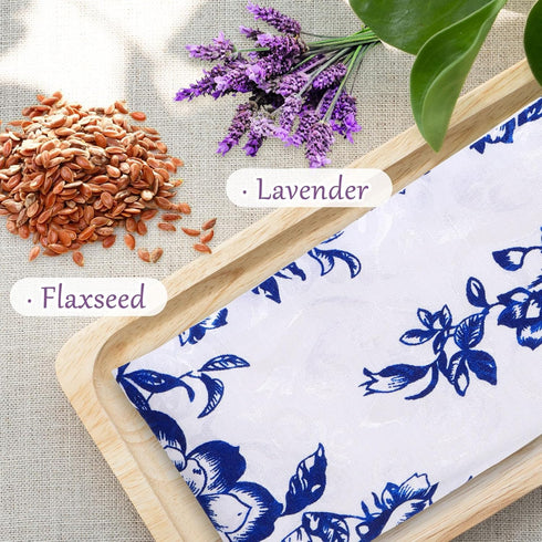 Hihealer 2-Pack Lavender Silk Eye Pillow, Relaxation Gift for Women, Weighted Eye Mask, Sinus Heating, Moist Heat Under Eye Bag, Meditation Access...