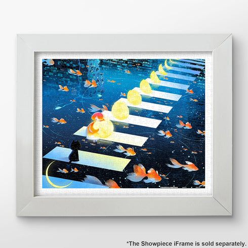 Pintoo Jigsaw Puzzles 500 Piece for Adults - Little Oil Art - The Promise of The Moon Beautiful Plastic Puzzle for Home Decor Zero Dust Easy Stora...